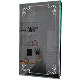 Specchio LED Verticale | Controllo tramite interruttore a muro | Luce bianca neutra - Reyze Serie Good Vibes Modello 5